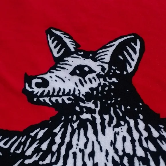 Bacardi Red and Black Bat Tapestry TOWEL PICNIC - Picture 4 of 7